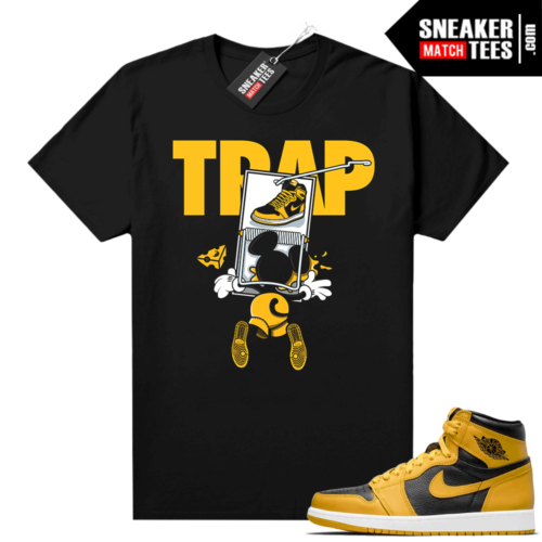 Jordan 1 Pollen Sneaker tees Match Black Sneaker Trap