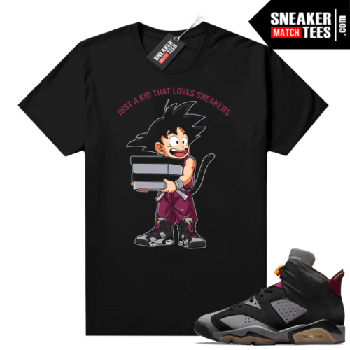 Bordeaux 6s matching shirt amp Jordan 6 retro Black tee Just a Kid