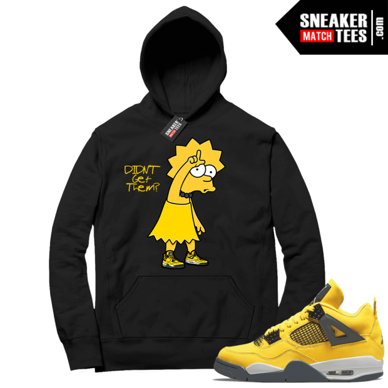 Lightning 4s Hoodies Matching Jordan 4 Black Didnt Get Them