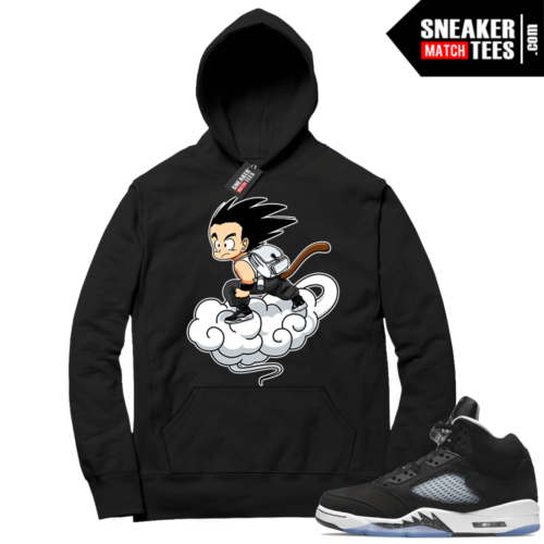 Oreo 5s Jordan Retro Hoodies Match Black Fly Goku