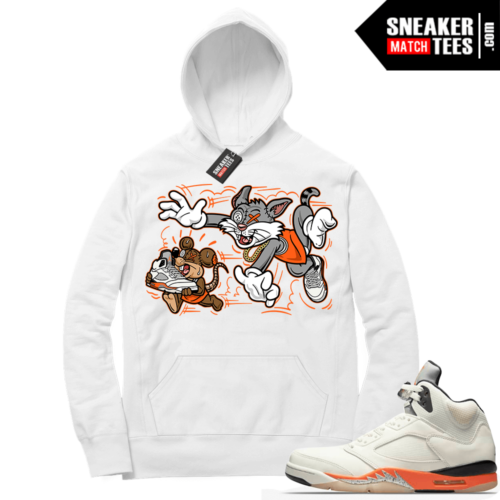 Shattered Backboard 5s Matching Hoodies White Finessed