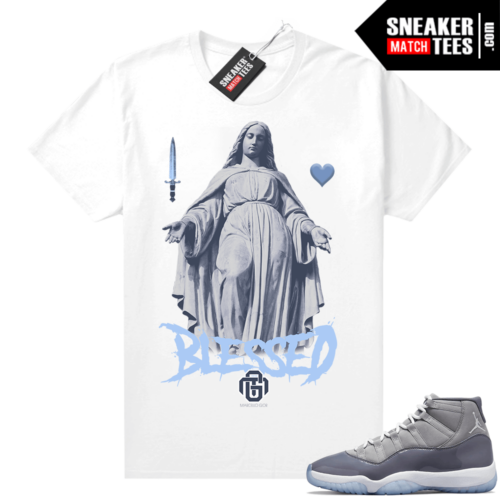 Cool Grey 11 Jordan Sneaker Match Tees Marcello Gior Blessed