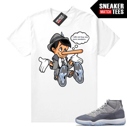 Cool Grey 11 Jordan Sneaker Match Tees White No More Sneakers