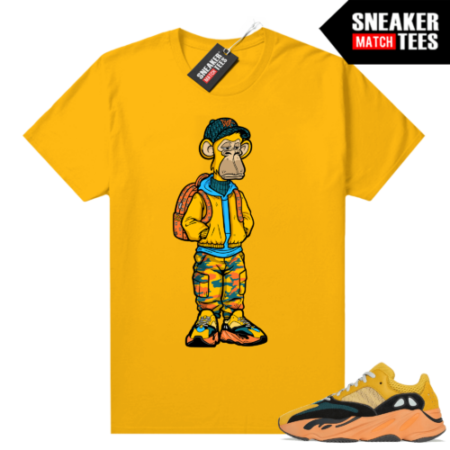 Bored Ape Yacht Club Sneakerhead Ape Yeezy 700 Sun Gold T shirt