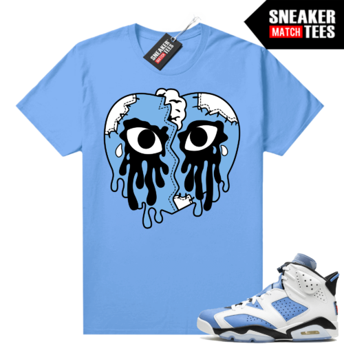 UNC 6s Jordan Urlfreeze Sneakers Sale Online Blue shirt Crying Heart