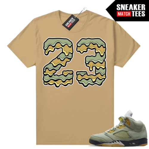 Jade Horizon 5s Sneaker Match Tees Tan 23 Drip