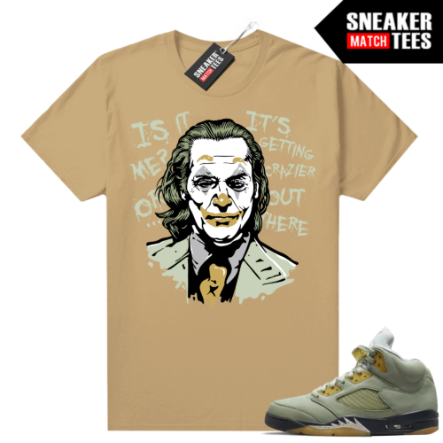 Jade Horizon 5s Sneaker Match Tees Tan Joker