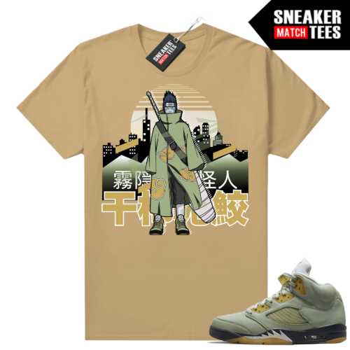 Jade Horizon 5s Nero Sneaker braided Tees Tan Kisame