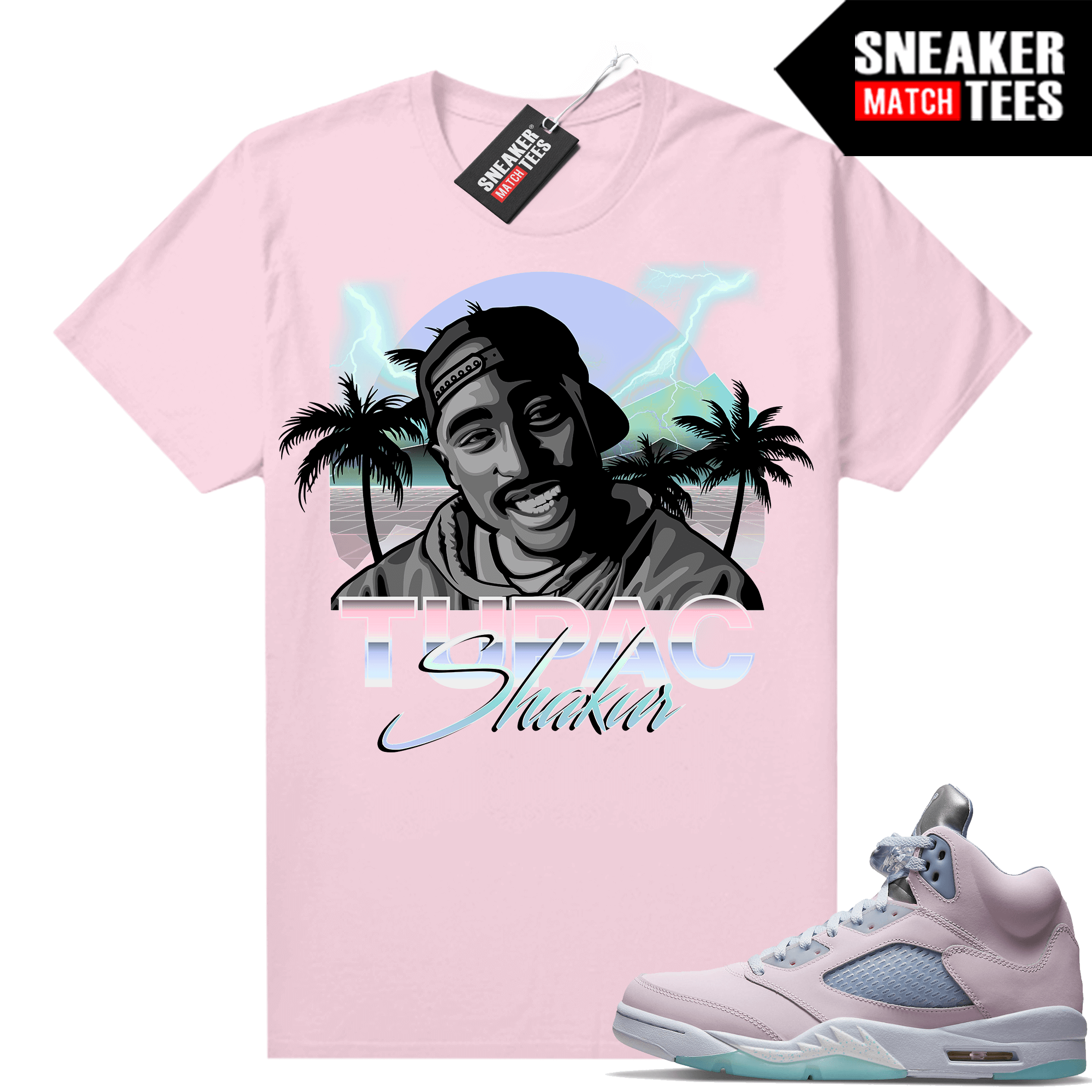 Air Jordan 5 shirts Regal Pink