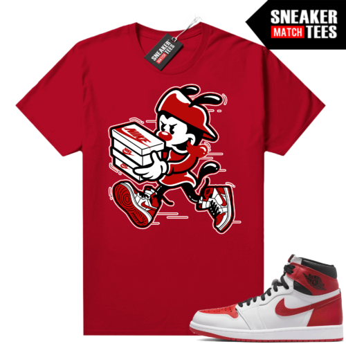 Heritage 1s Sneaker Match Tees Red Double Up
