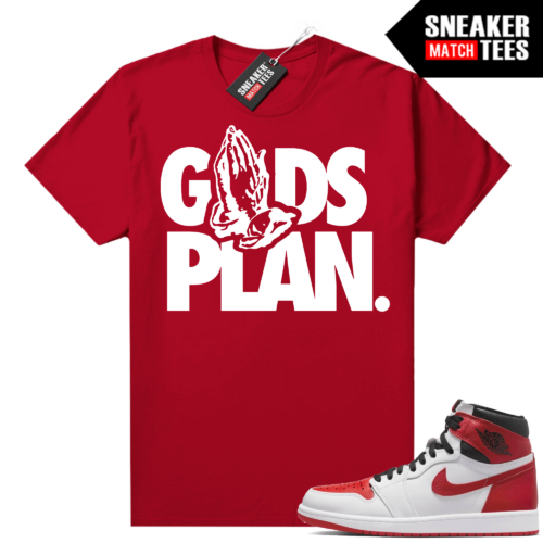 Heritage 1s Sneaker Match Tees Red Gods Plan