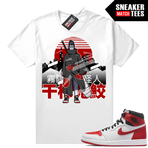 Heritage 1s Sneaker Match Tees White Anime Kisame