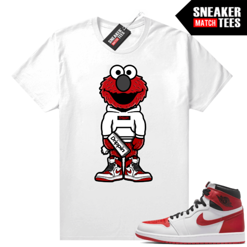 Heritage 1s trail woods Tees White Drippy Elmo