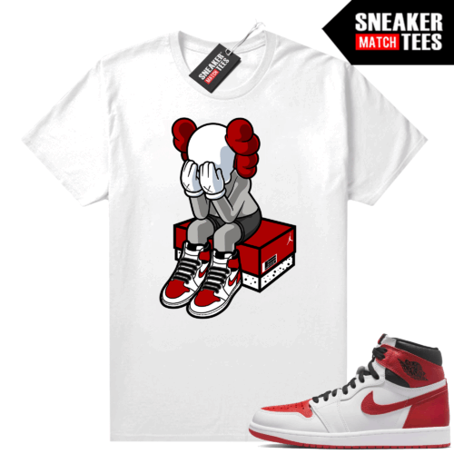 Heritage 1s Sneaker Match Tees White Toy x AJ1