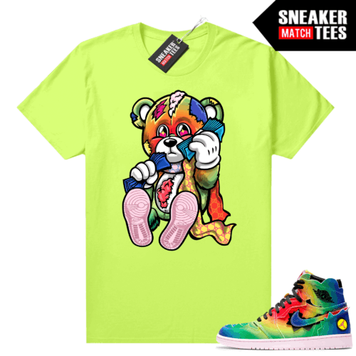 J Balvin 1s Sneaker Match Tees Volt Designer Bear