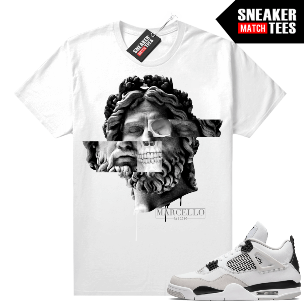 Shirts to match Jordans 4 Military Black Military Black 4s White Black Sneaker tees