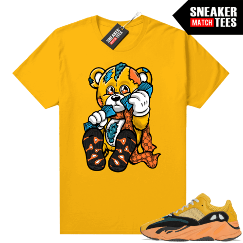 Yeezy 700 Sun Sneaker Match Tees Gold Designer Bear