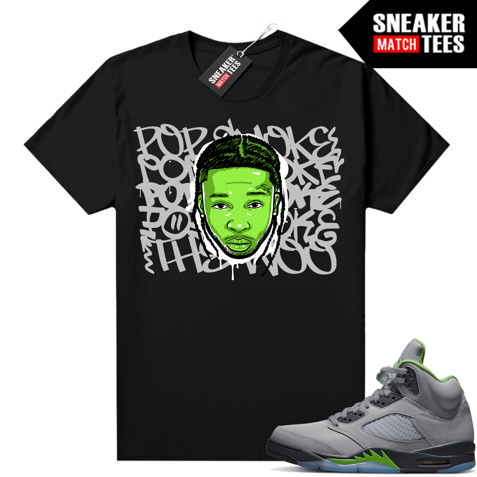 Jordan sneaker shirts Green Bean 5s
