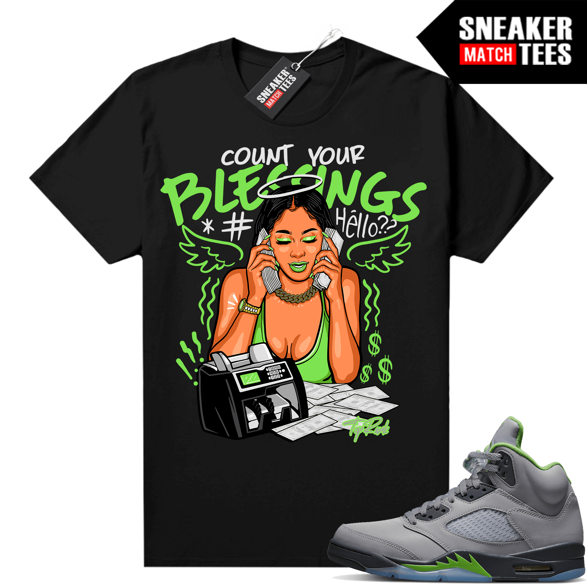 Green Bean Jordan 5 shirts