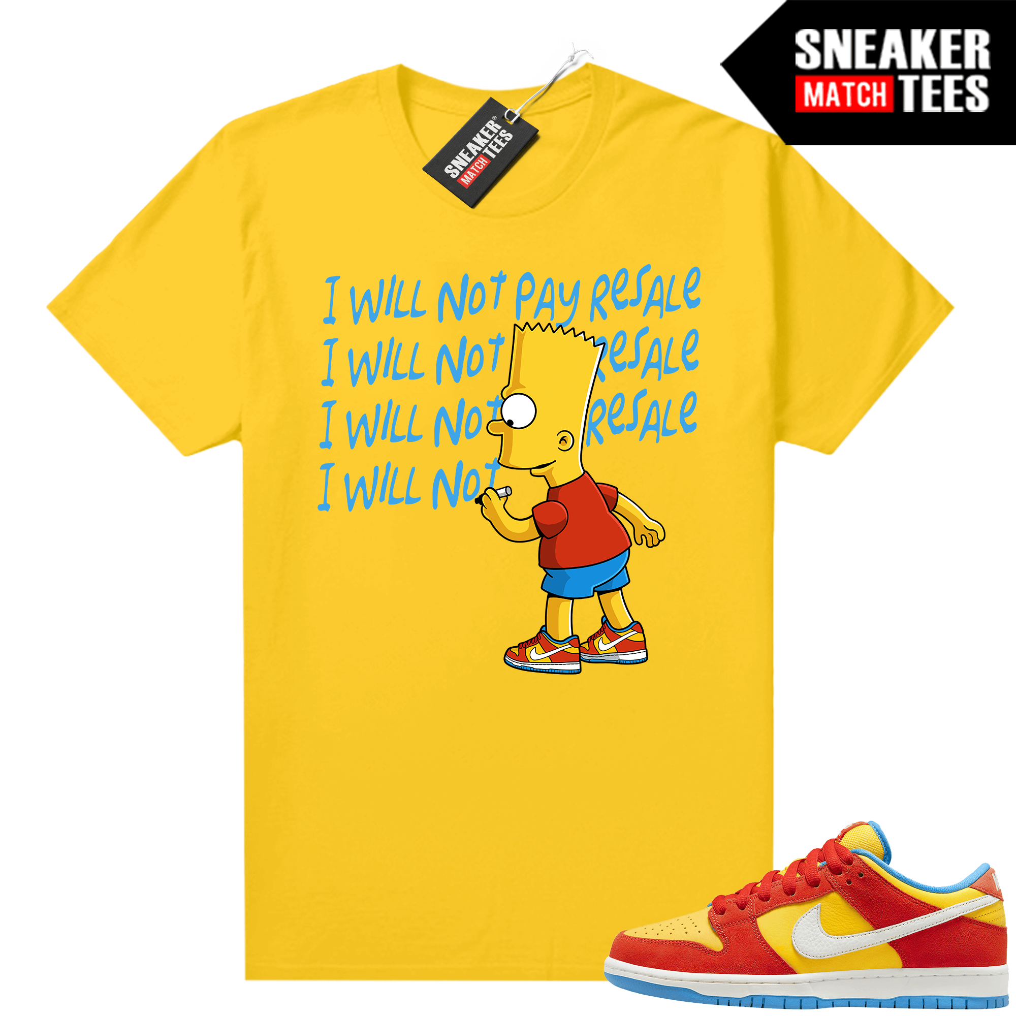 Nike SB Dunk Bart match shirts