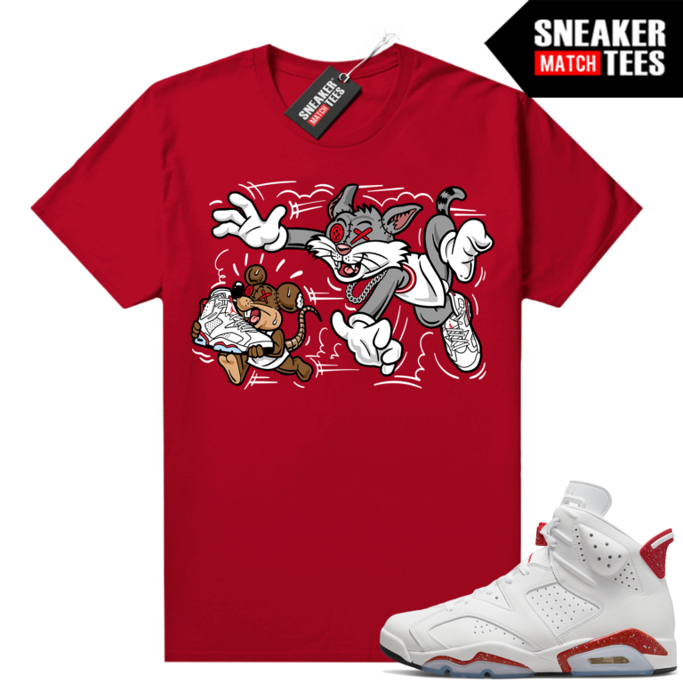 Red Oreo 6s Shirts Sneaker Match Red Finessed | Red Oreo Sneaker tees