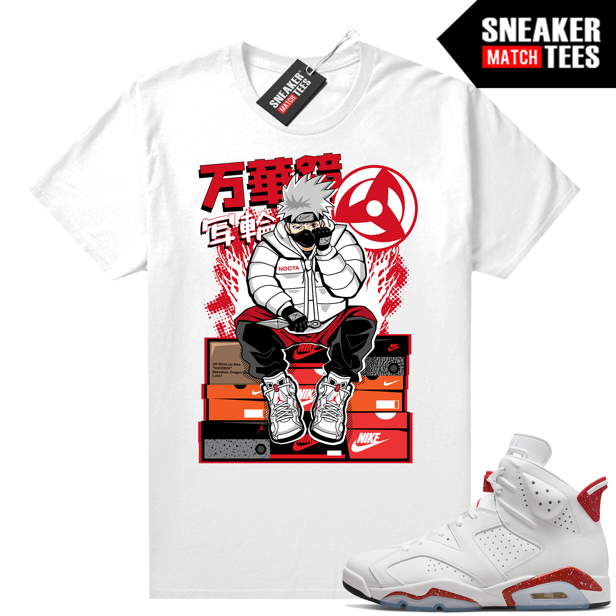 Red Oreo 6s Shirts Urlfreeze Sneaker Match White Kakashi Hype