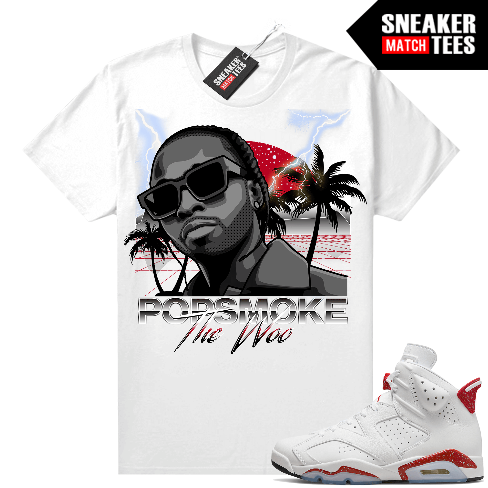 Sneaker shirts Jordan 6 Red Oreo