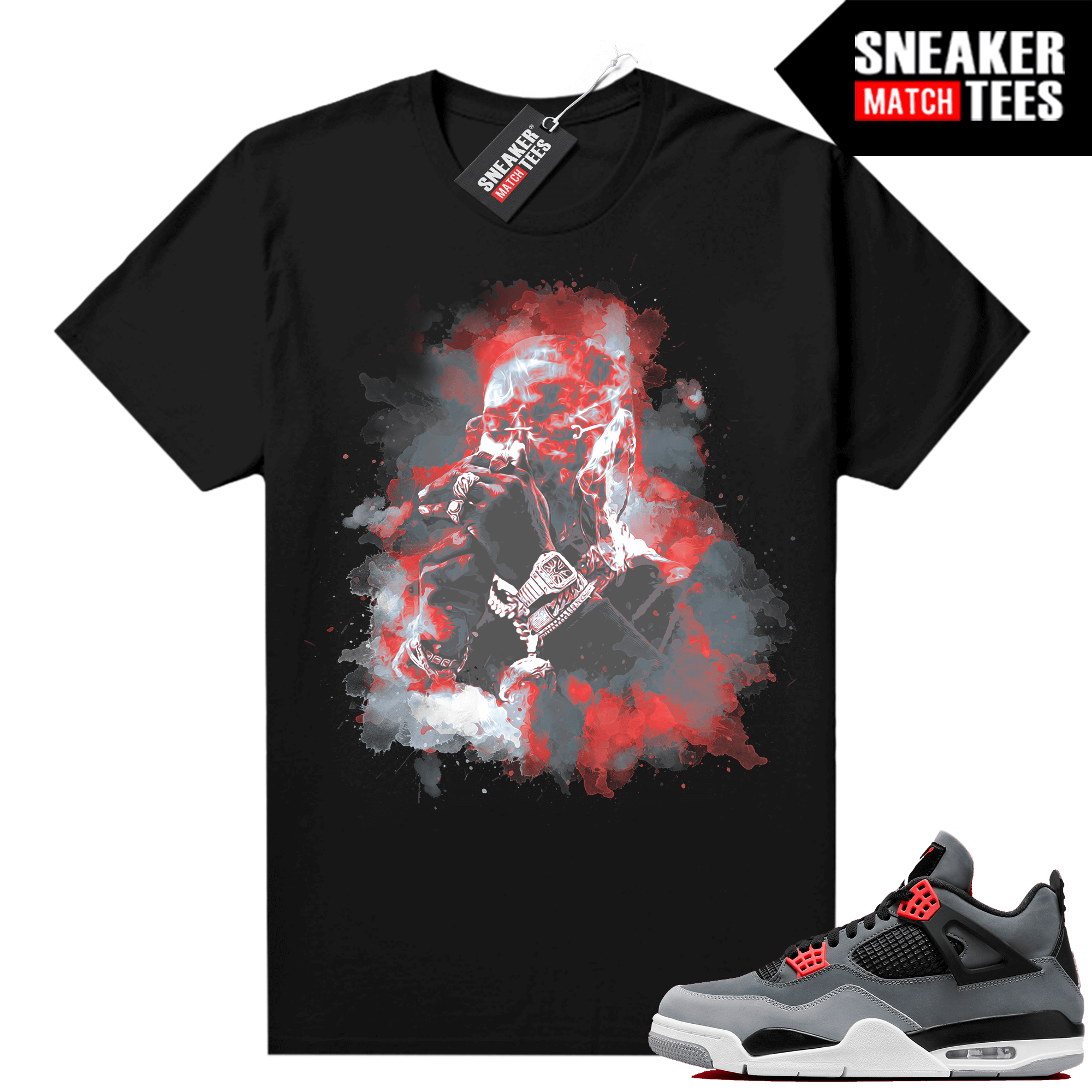 infrared 4s sneaker tees