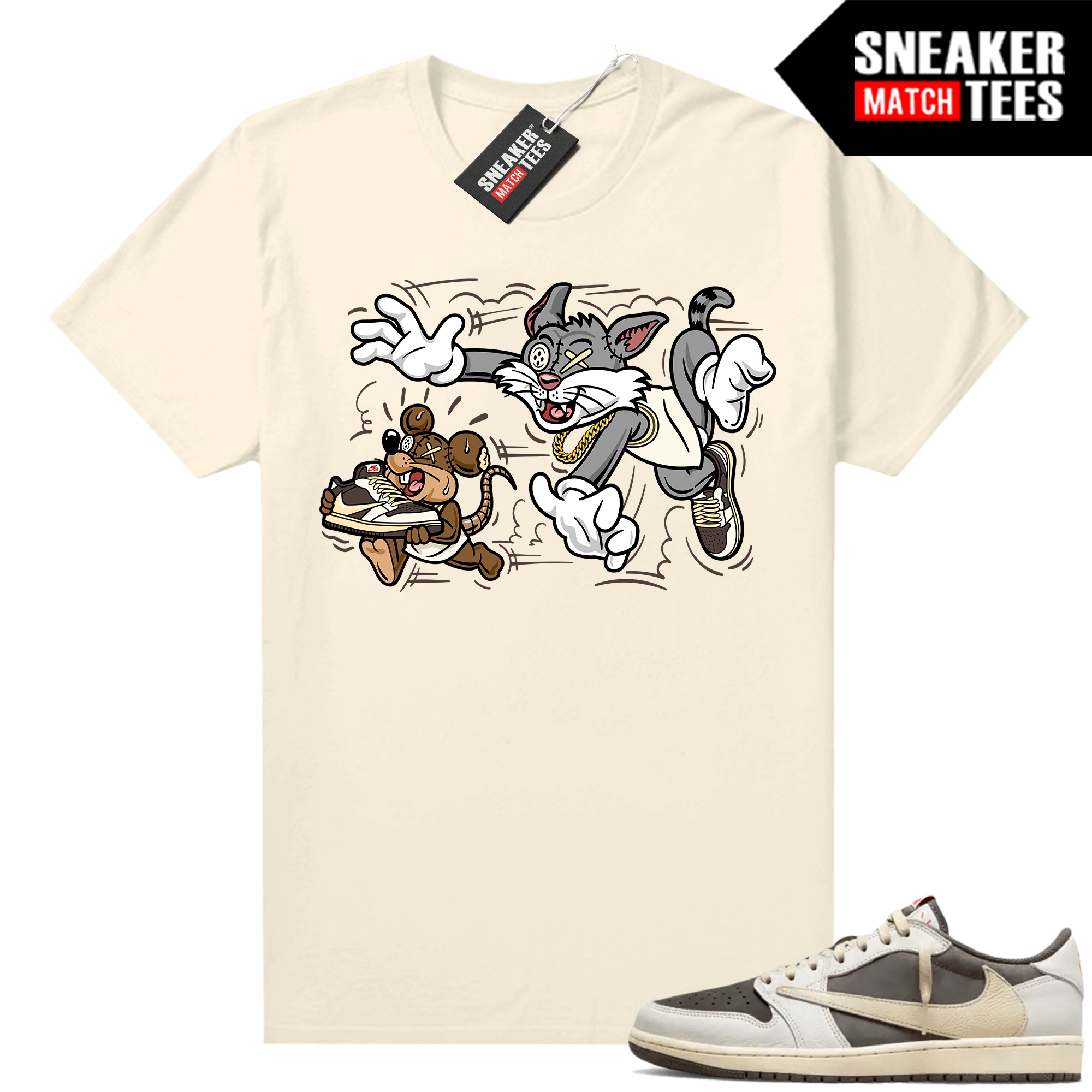 Shirts to match sneakers Travis Scott 1s Reverse Mocha