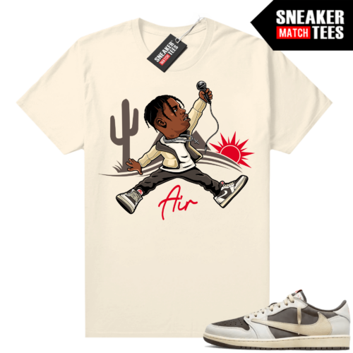 Travis Scott 1s Reverse Mocha matching shirt