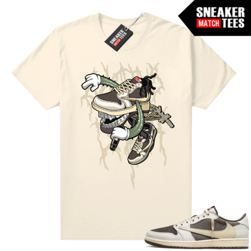 Travis Scott 1s Reverse Mocha sneaker tees