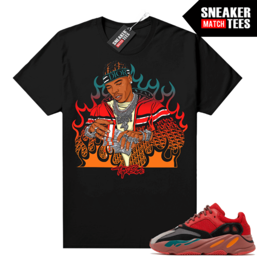 Yeezy sneaker shirts Yeezy 700 Hi Res Red