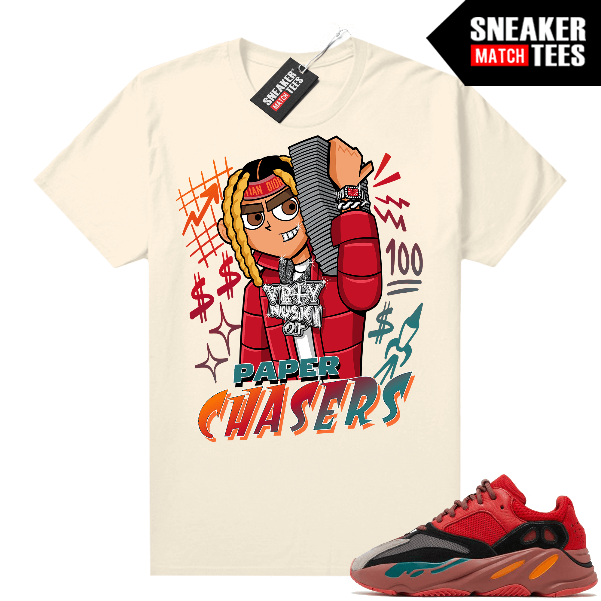 Yeezy list 700 Hi-Res Red Shirts Ariss-eu Sneaker Match Sail TopRank Lil Durk Paper Chasers