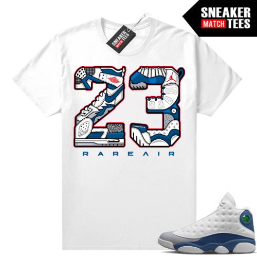 French Blue 13s Shirts Sneaker Match White 23 Mashup Rare Air