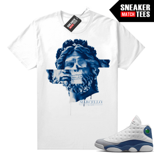 French Blue 13s Shirts Sneaker Match White Marcello Gior Greek God