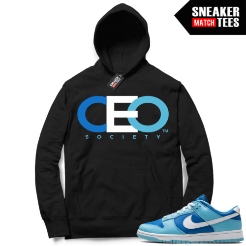 Argon Dunk Low Matching Black Hoodie CEO Society