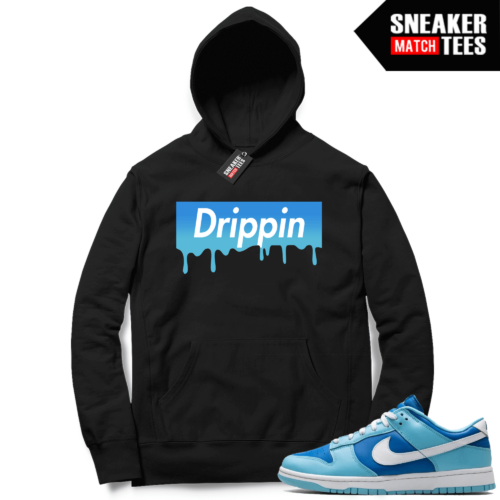 Argon anthracite Dunk Low Matching Black Hoodie Drippin Box