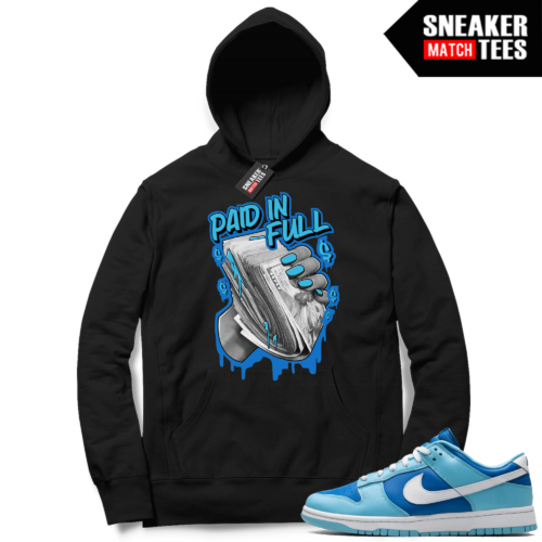 Argon Dunk Low Matching Black Hoodie Paid In Full