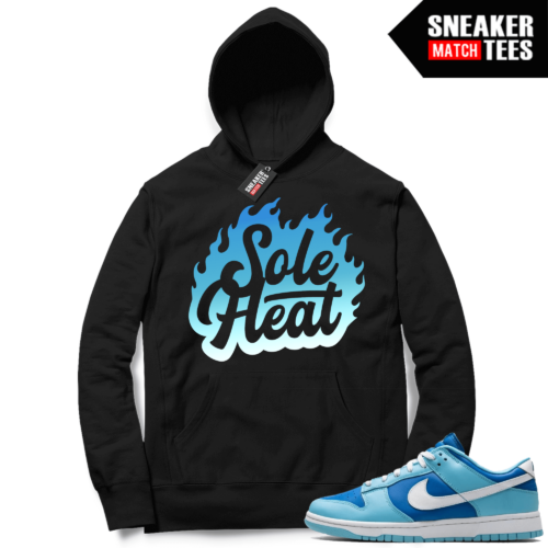 Argon Dunk Low Matching Black Hoodie Sole Heat Logo