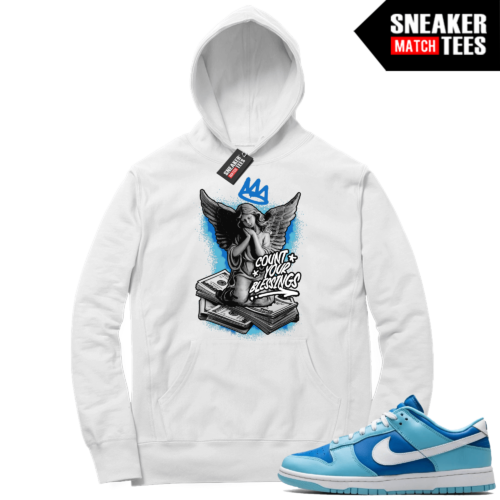 Argon Dunk Low Matching White Hoodie Count your Blessings