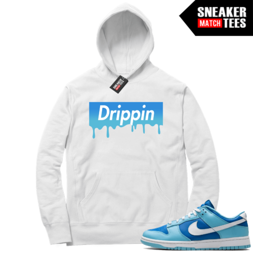 Argon Dunk Low Matching White Hoodie Drippin Box