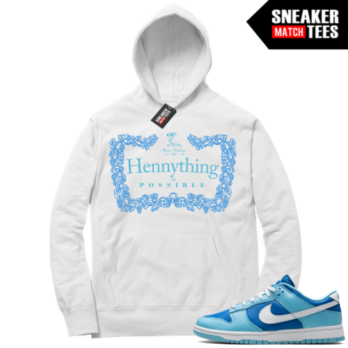 Argon Dunk Low Matching White Hoodie Hennything is Possible