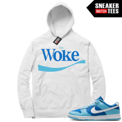 Argon Dunk Low Matching White Hoodie Stay Woke