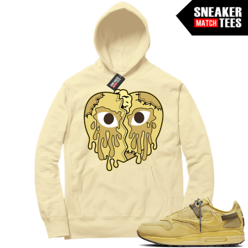 Travis Air Max 1s Saturn Gold Sneaker Match Hoodie Sail Crying Heart