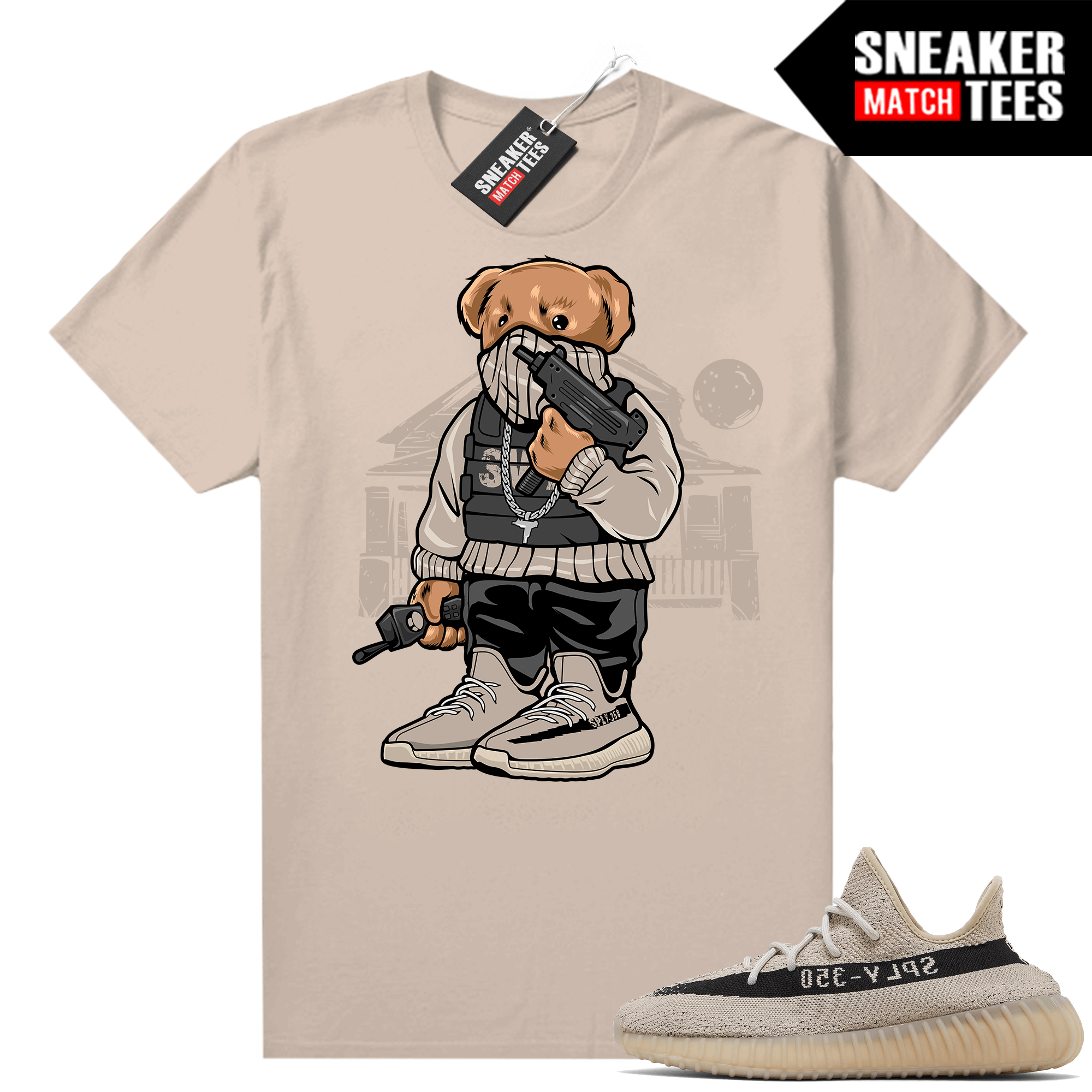 thumbnail interactive-video image 1 of RTP Men's 350 V2 Earth Sneaker T-Shirt – White, Short Sleeve, Basic Tee (S-3XL) 1 of 3