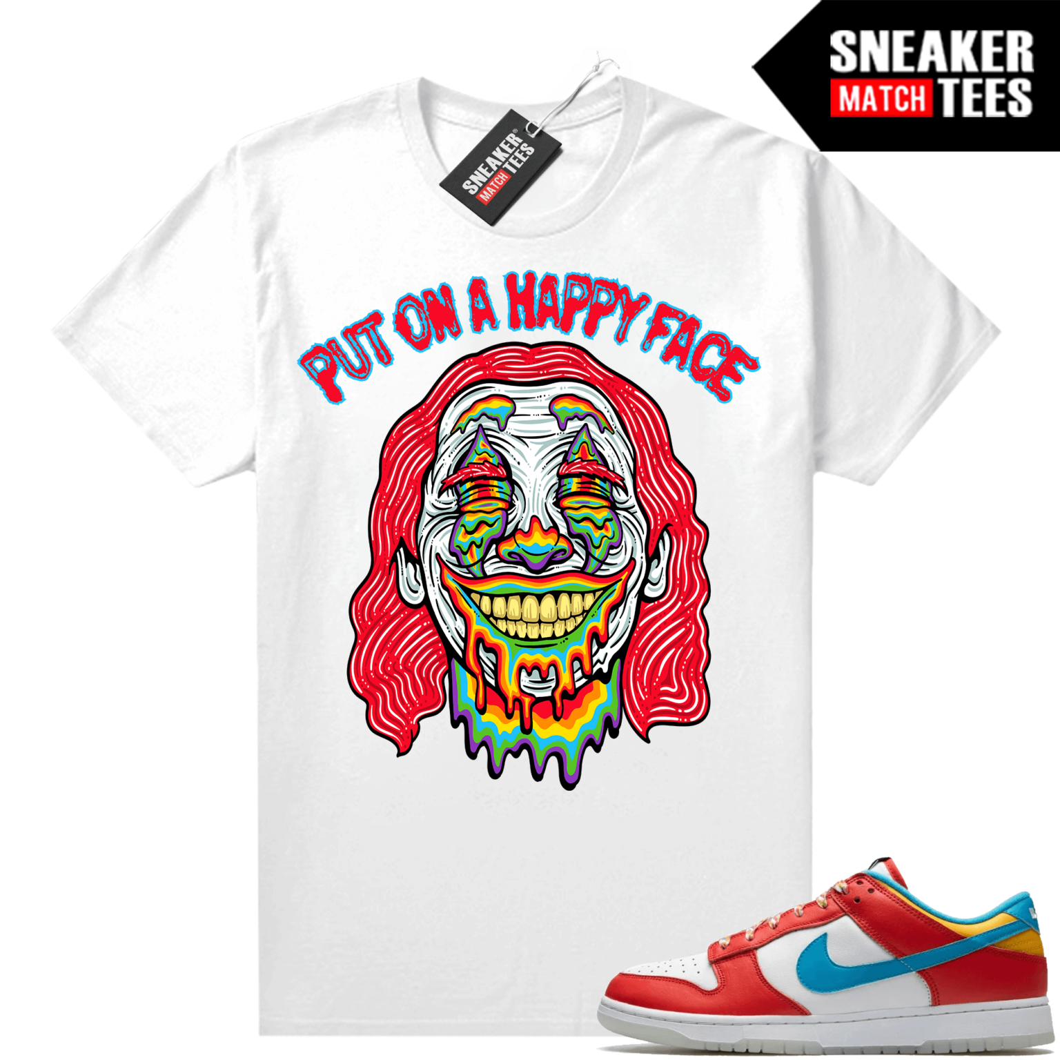 Fruity Pebbles Dunk Low shirts Sneaker Match Trippy Joker Fruity