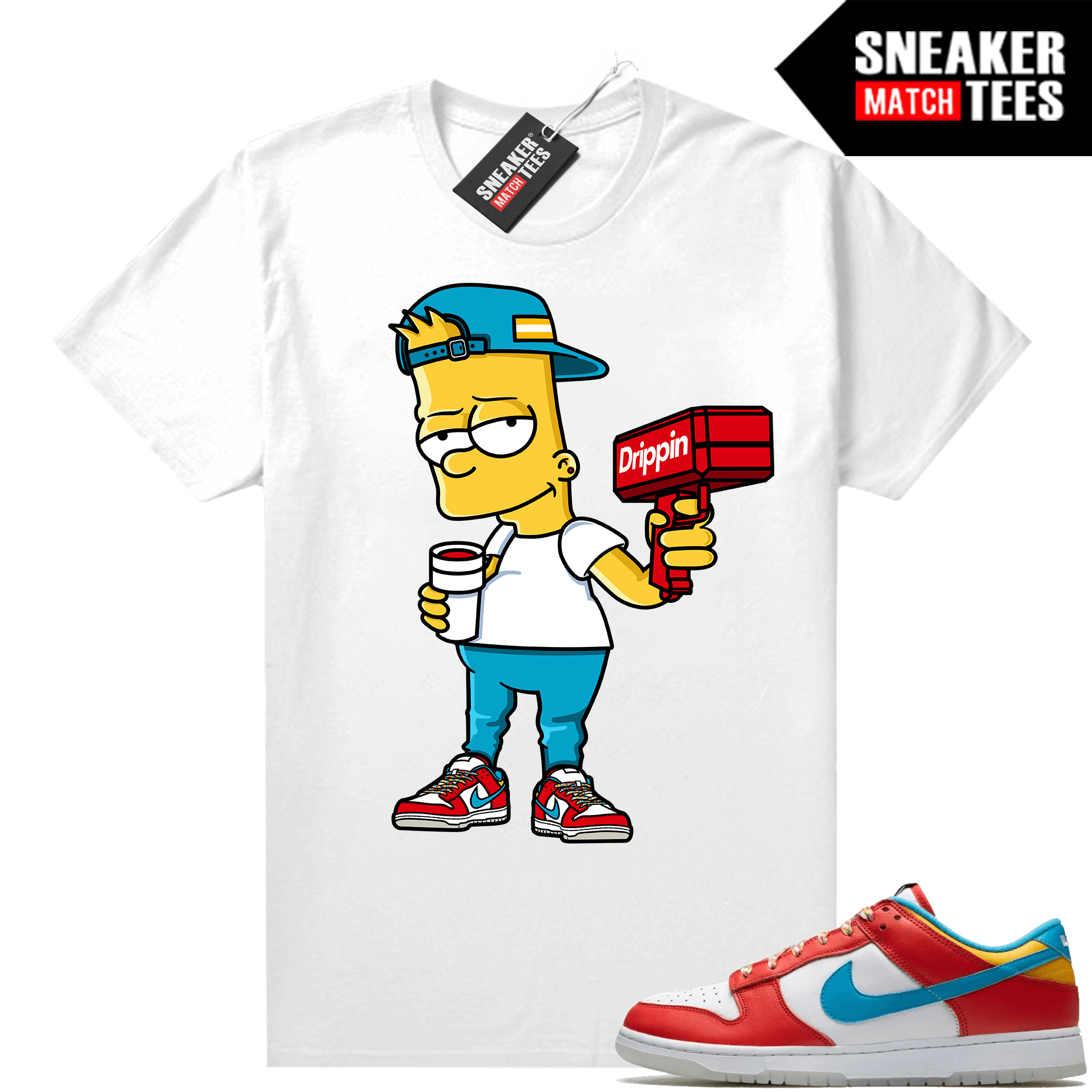 Fruity Pebbles Dunk Low shirts Sneaker Match White Bart Cash Cannon ...