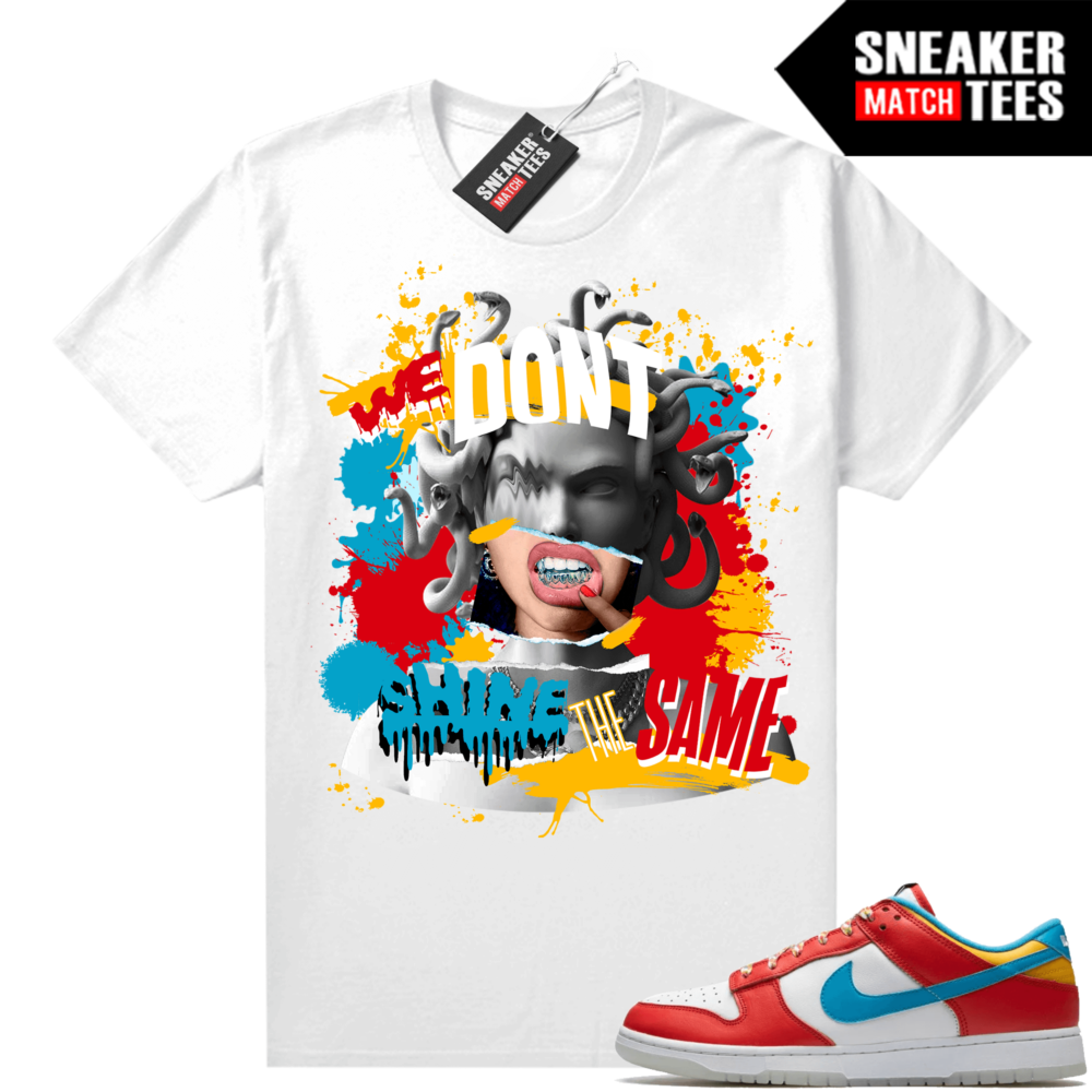 Fruity Pebbles Dunk Low shirts Sneaker Match White Medusa Fruity