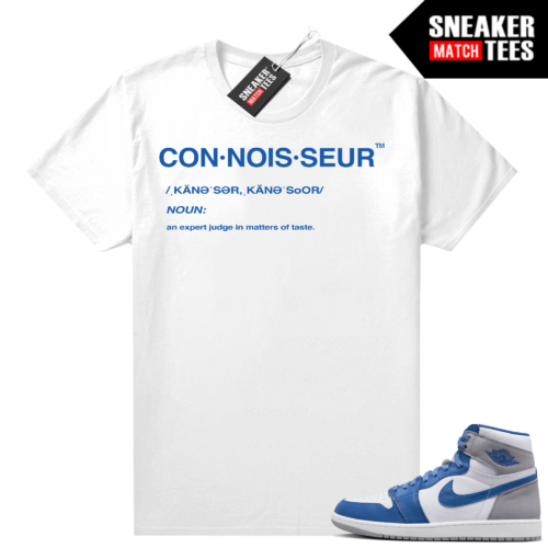 Jordan 1 15th Blue shirts Sneaker Match White Connoisseur