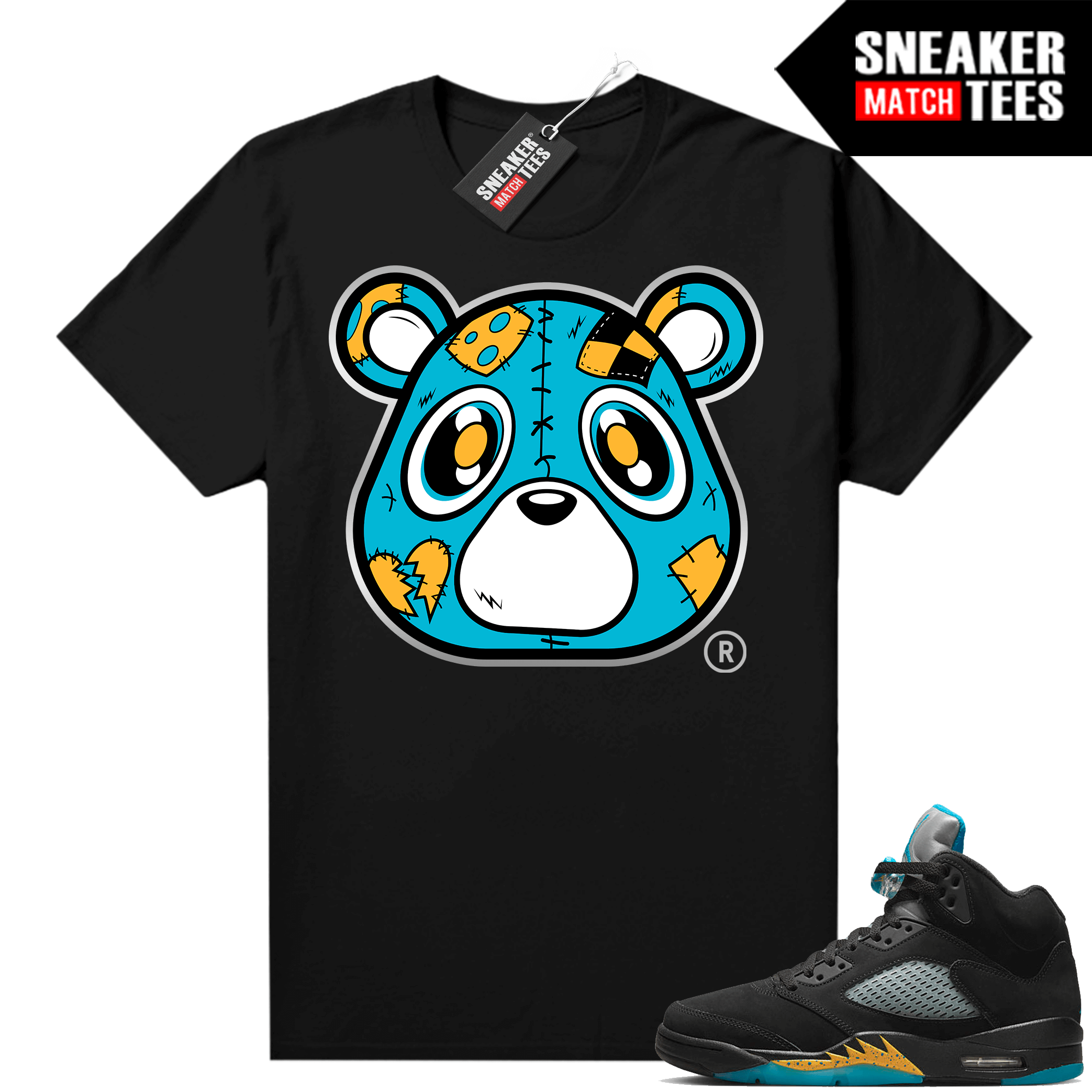 Jordan 5 Aqua shirts Ariss-eu Sneaker Match Heartless Bear